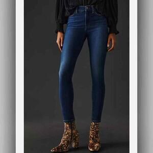 Current /Elliott The Stiletto Straight Leg Ankle Crop Skinny Contour Jeans 24 EC
